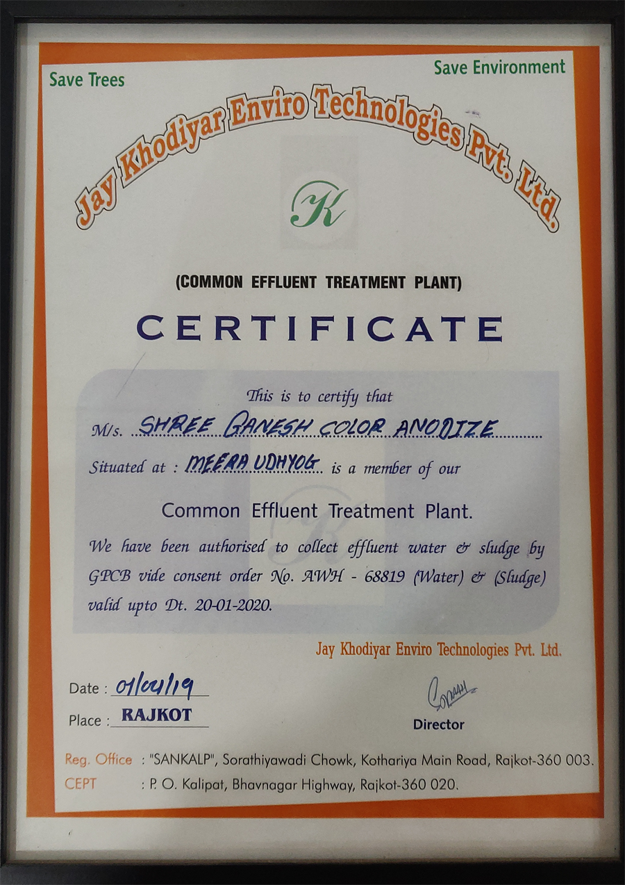 Plant and Equipment Certification