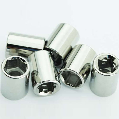 Precision engineered chrome components demonstrating our industrial-grade chrome finishing solutions